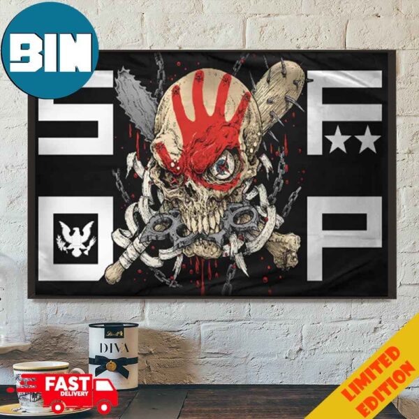 The Five Finger Death Punch Warhead Flag  Poster Canvas