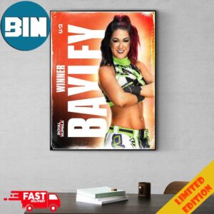 The Role Model Is Headed To Wrestle Mania WWE Royal Rumble Winner Pamela Rose Martinez AKA Bayley Poster Canvas