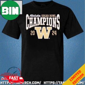 Washington Huskies 2024 Sugar Bowl Champions Logo T-Shirt