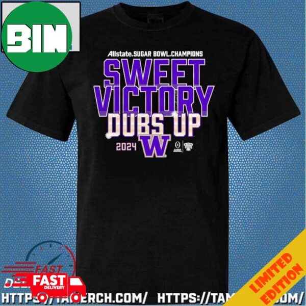 Washington Huskies College Football Playoff 2024 Sugar Bowl Champions Mindset-Shirt