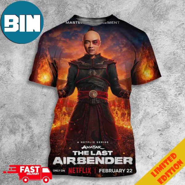 Zuko In The Live-Action ‘AVATAR THE LAST AIRBENDER’ Series 3D T-Shirt