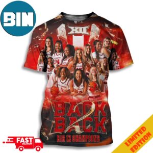Boomer Sooner Oklahoma Sooners Women’s Basketball Back-to-Back Big 12 Conference Champions 3D T-Shirt