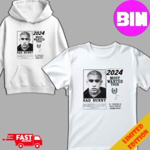 Bad Bunny 2024 Most Wanted Tour 21 February 2024 at Delta Center Merchandise T-Shirt