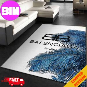 Balenciaga Paris Luxury Fashion Coconut Palm Leaves For Living Room Home Decor Rug Carpet