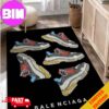 Balenciaga Sneaker Background Grey Fashion And Style For Living Room Decor Rug Carpet