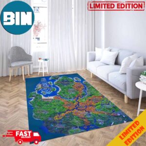 Chapter 2 Season 6 Mini Map Fortnite For Living  Room Bed Room Home Decor Rug Carpet