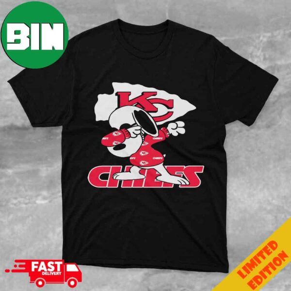 Dabbing Snoopy Super Bowl LVIII Season 2023-2024 Congratulations Kansas City Chiefs Become Champions NFL Playoffs Unisex T-Shirt