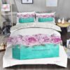 Flower And Perfume Fashion And Luxury Best Tiffany And Co Home Decor Bedding Set And Pillow Cases