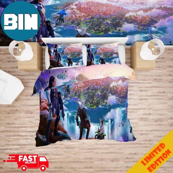 Fortnite Chapter 4 Season 1 Battle Pass Home Decor Bedding Set And Pillow Case Comforter