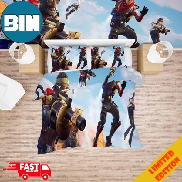 Fortnite Squad Battle Royale Home Decor Bedding Set And Pillow Case Comforter