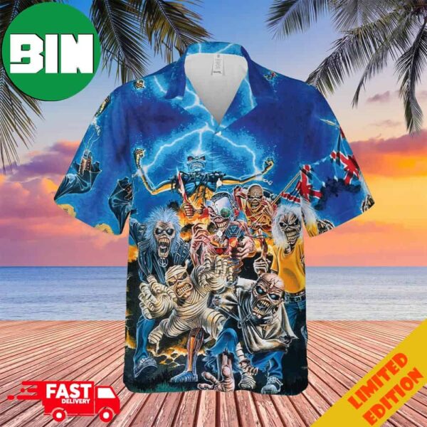 Iron Maiden Skull 3D Fan Gifts Merchandise Summer Hawaiian Shirt