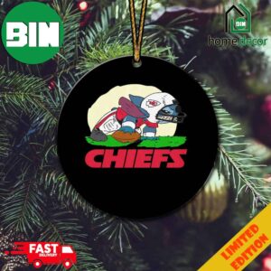 Kansas City Chiefs x Angry Stitch Funny Champions Of Super Bowl LVIII 2023-2024 Is Chiefs Congrats Winner NFL Playoffs Merchandise Christmas Ornament