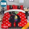 Multicolor Kaws Cartoon Characters Duvet Cover Sets Home Decor Bedding Set With Two Pillows
