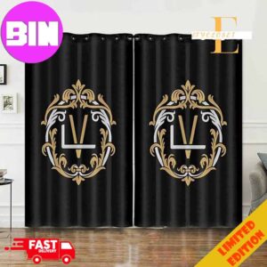 Louis Vuitton Luxury Pattern Window Curtain Home Decor For Living Room And Bedroom