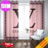 Louis Vuitton Luxury Pattern Window Curtain Home Decor For Living Room And Bedroom