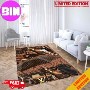 Louis Vuitton Rug Carpet Brown Pattern Luxury Home Decor For Living Room And Bedroom