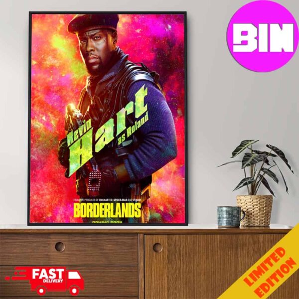 Meet Roland Kevin Hart Stars In Borderlands Movie Chaos Loves Company Poster Canvas