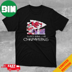 Mickey Mouse x Kansas City Chiefs Super Bowl LVIII Season 2023-2024 Champions NFL Playoffs Merchandise Unisex T-Shirt