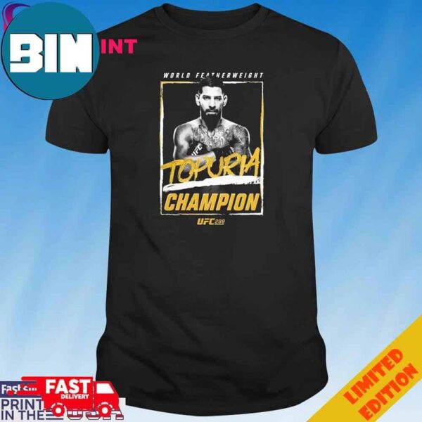 Official Ilia Topuria UFC 298 And New Champion T-Shirt