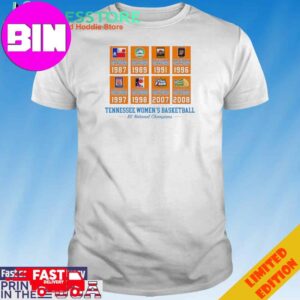 Official Tennessee Women’s Basketball 8x National Champions T-Shirt Hoodie
