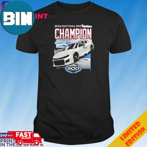 Official William Byron Checkered Flag Sports 2024 Daytona 500 Champion T-Shirt