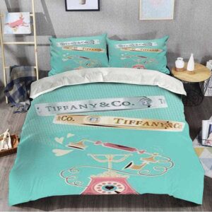 Old Telephone And Diamond Rings Tiffany And Co Luxury Brand Home Decor Bedding Set