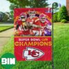 Kansas City Chiefs Super Bowl LVIII Champions Scoreboard Showcase Fan Gifts NFL Garden House Flag