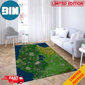 Season 3 Fortnite Mini Map For Living Home Bed Room Decor Rug Carpet