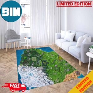 Season 7 Fortnite Mini Map For Living Home Bed Room Decor Rug Carpet
