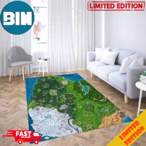 Season 8 Fornite Mini Map For Living Home Bed Room Decor Rug Carpet