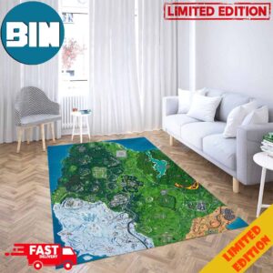 Season 9 Fornite Mini Map For Living Home Bed Room Decor Rug Carpet