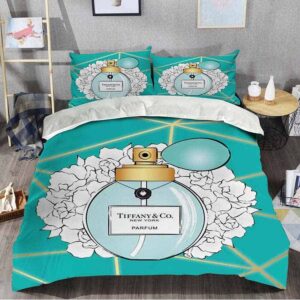 Tiffany And Co Perfume And Flowers Luxury And Fashion Best Home Decor Bedding Set And Pillow Cases