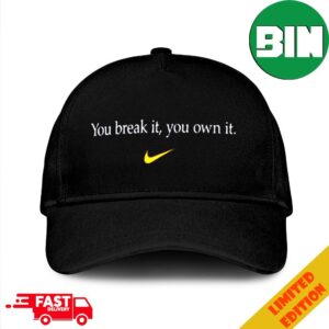 You Break It You Own It Caitlin Clark Points Tracker Hawkeyes Star Breaks NCAA All-Time Scoring Record x Nike Logo Merchandise Hat-Cap