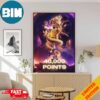 9 To Go Road To 40K Road To King 40K Points For LeBron James Los Angeles Lakers NBA Poster Canvas