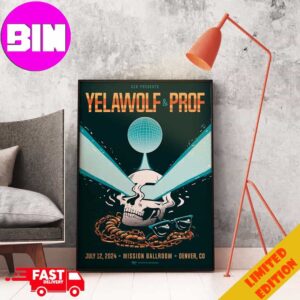 AEG Presents Yelawolf And Prof July 12 2024 Mission Ballroom Denver CO Poster By Fralvez Home Decor Poster Canvas