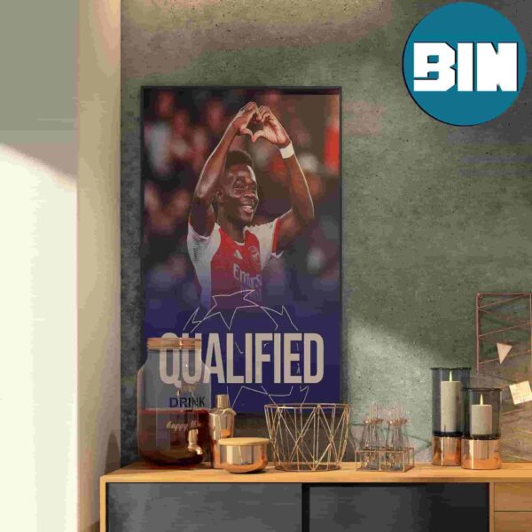 Arsenal Defeats Porto To Qualify To UEFA Champions League Quarter Finals Poster Canvas