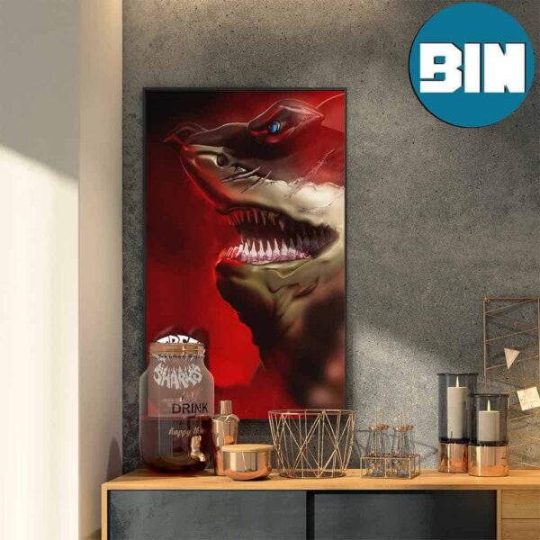 Big Slammu Character In Street Sharks Are Making A Comeback To Celebrate The 30th Anniversary Home Decor Poster Canvas