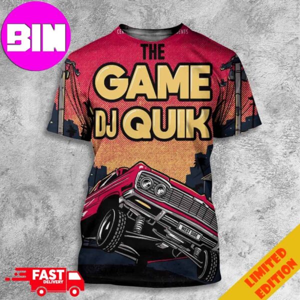 Cervantes Masterpiece Presents The Game DJ Quik April 20 2024 Cervantes Masterpiece Ballroom Denver CO Merch Limited Poster 3D Unisex T-Shirt