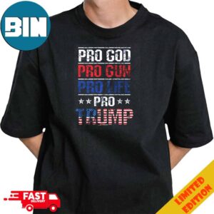 Donald Trump 2024 American Flag Vintage T-Shirt