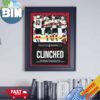 Florida Panthers Clinched Playoff Bound Stanley Cup Playoffs 2024 NHL Poster Canvas