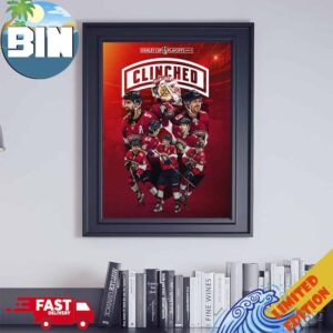 Florida Panthers Clinched Playoff Bound Stanley Cup Playoffs 2024 NHL Poster Canvas
