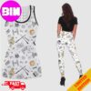 Mickey Mouse x Dallas Cowboys Pattern For Fans Combo 2 Leggings And Tank Top Women Outfit