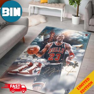 GOAT Michael Jordan Chicago Bulls NBA Home Decor Rug Carpet