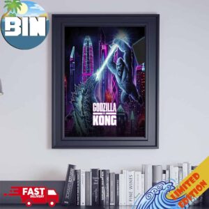 Godzilla Vs Kong Monster Legendary Poster Canvas