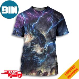 Godzilla X Kong The New Empire Fan Art Unisex 3D T-Shirt