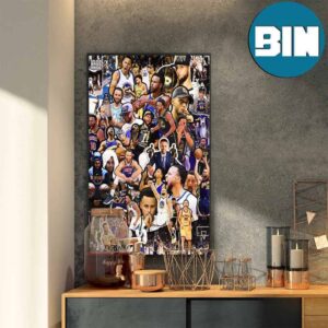 Happy Birthday Stephen Curry Golden State Warriors GOAT Home Decor Poster Canvas