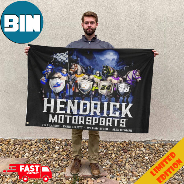 Hendrick Motorsports 2024 Four Horsemen Knights Garden House Flag