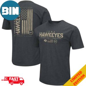 Iowa Hawkeyes Colosseum OHT Military Appreciation Flag T-Shirt