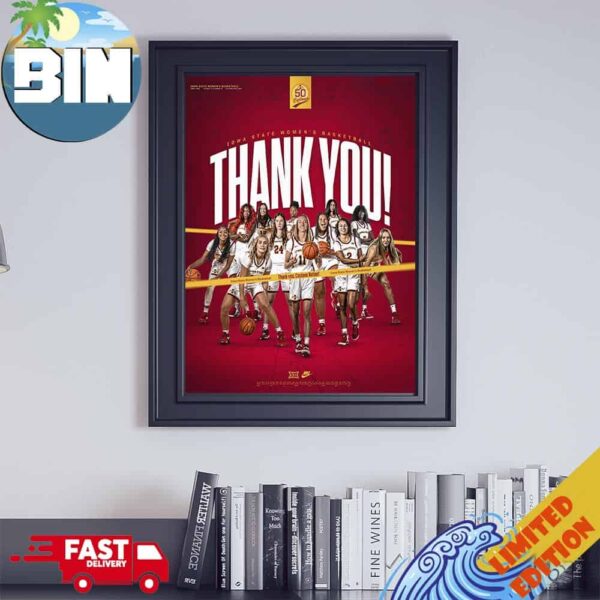 Iowa Hawkeyes The Biggest Thank You The Best Fans In The Nation Poster Canvas