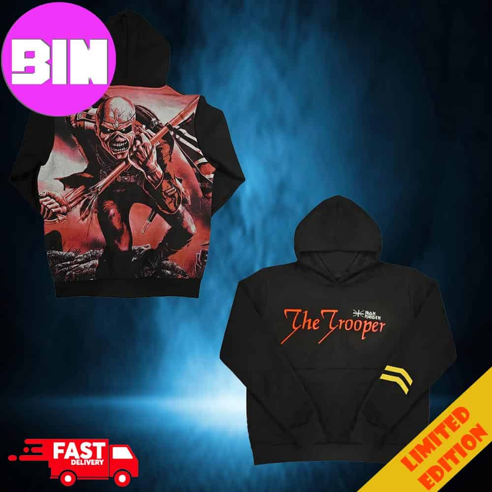 Iron Maiden Trooper Anniversary All Over Print 3D Hoodie - Binteez